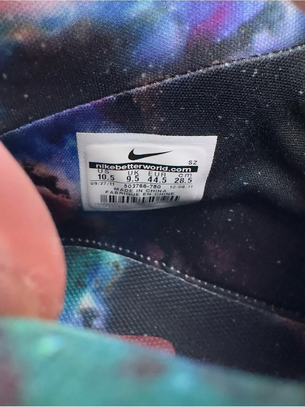 Nike Dunk Hi Premium QS Galaxy 503766 780 Flt Gold/Total Orange Size 10.5
